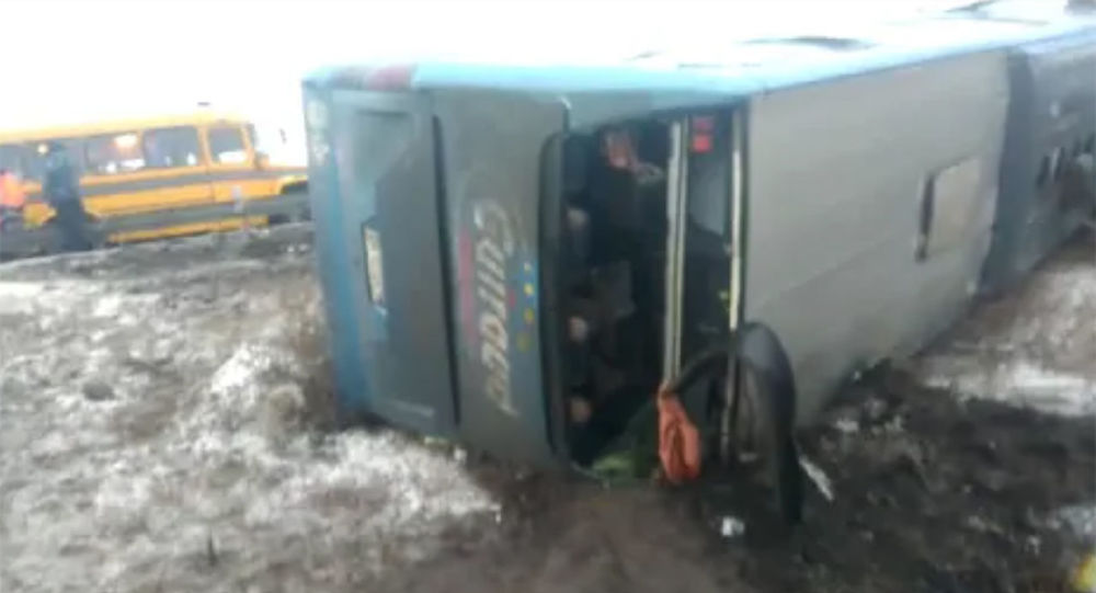 Ռուսաստանում ուղևորատար ավտոբուս է շրջվել. կան զոհեր