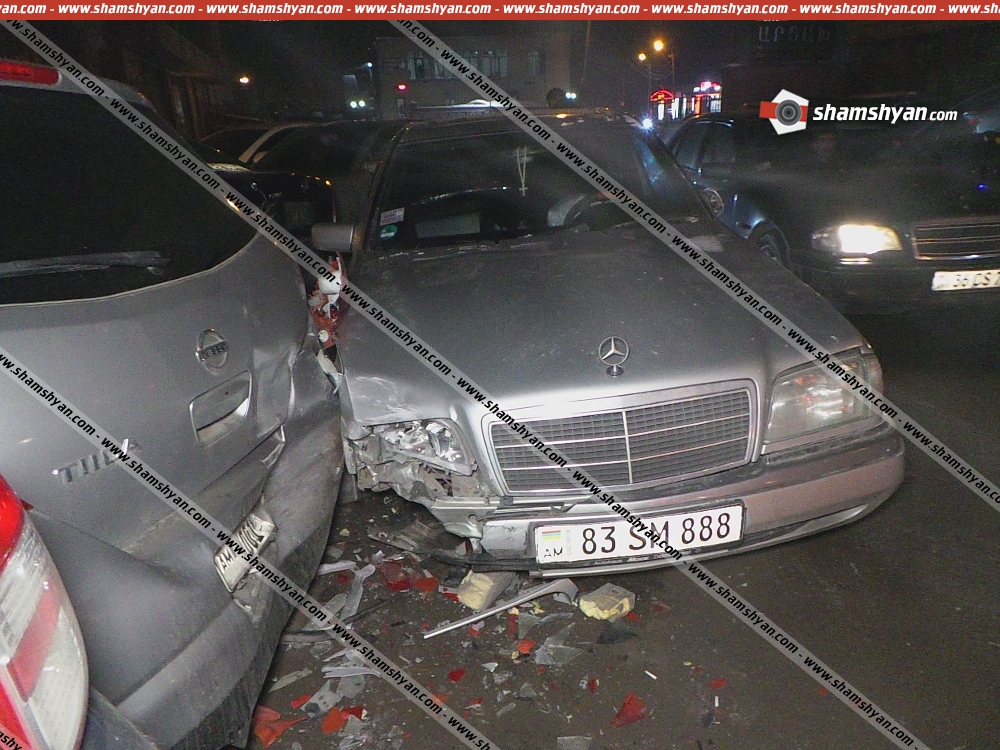 Երևանում «Հին Ջրվեժ» ռեստորանի դիմաց բախվել են 9 ավտոմեքենա