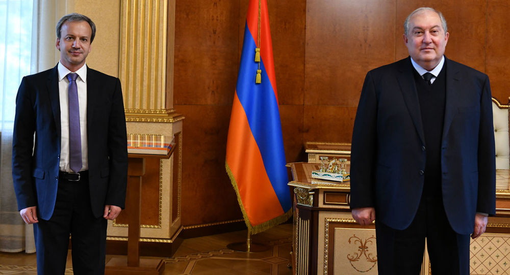Նախագահ Արմեն Սարգսյանն ընդունել է ՖԻԴԵ-ի նախագահ Արկադի Դվորկովիչին