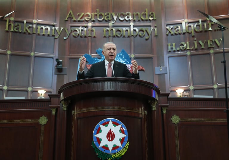 Էրդողանն Ադրբեջանի Մեջլիսում խոսել է «Զանգեզուրի միջանցքի», հայ-թուրքական հարաբերությունների կարգավորման մասին