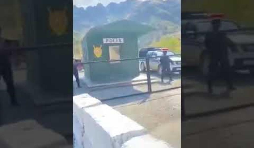 Ադրբեջանական ոստիկանական անցակետը Գորիս-Կապան ճանապարհին (տեսանյութ)