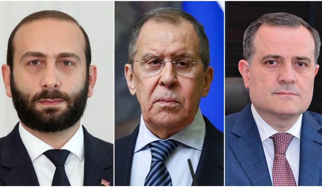 Հայաստանի, Ռուսաստանի ու Ադրբեջանի ԱԳ նախարարները հանդիպել են