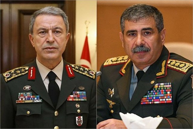 Թուրքիայի ու Ադրբեջանի ՊՆ ղեկավարները հեռախոսազրույց են ունեցել