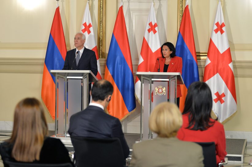 Հայաստանի և Վրաստանի նախագահները քննարկել են Պարսից ծոց – Սև ծով միջանցքի հարցը
