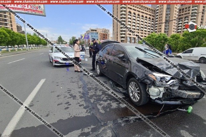 Երևանում պարեկային ծառայության մեքենան վթարի է ենթարկվել. կա վիրավոր