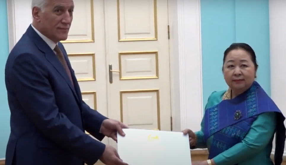 Նախագահ Վահագն Խաչատուրյանին իր հավատարմագրերն է հանձնել Լաոսի նորանշանակ դեսպանը