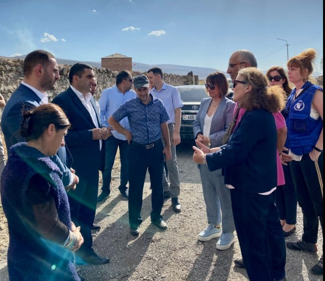 ՄԱԿ-ի մշտական համակարգողի պաշտոնակատարն այցելել է Գեղարքունիքի մարզի՝ Ադրբեջանի ագրեսիայի հետևանքով տուժած համայնքներ