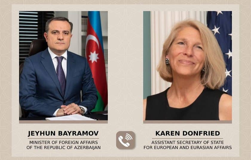 Բայրամովը և ԱՄՆ փոխպետքարտուղարը քննարկել են հայ-ադրբեջանական հարաբերությունների կարգավորման ընթացքը