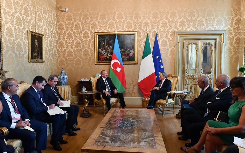 Ալիևը Իտալիայի վարչապետի հետ քննարկել է բրյուսելյան հանդիպումը