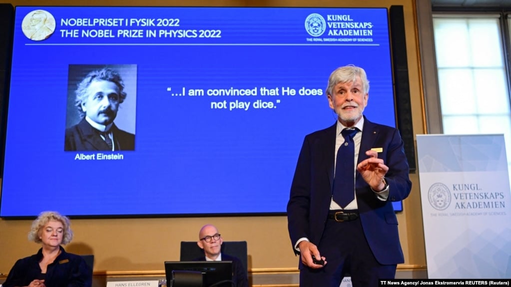 Ֆիզիկայի բնագավառում 2022 թվականի Նոբելյան մրցանակը շնորհվեց երեք գիտնականի