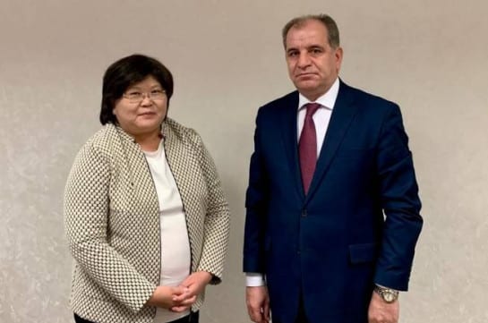 Դեսպան Ղևոնդյանը Ղազախստանի Մարդու իրավունքների հանձնակատարին ներկայացրել է ՀՀ-ի նկատմամբ Ադրբեջանի ագրեսիայի հետևանքները