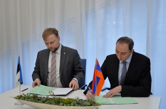 Հայաստանի և Էստոնիայի միջև ստորագրվել Է փոխըմբռնման հուշագիր՝ նորագույն տեխնոլոգիաների բնագավառում փոխգործակցության վերաբերյալ