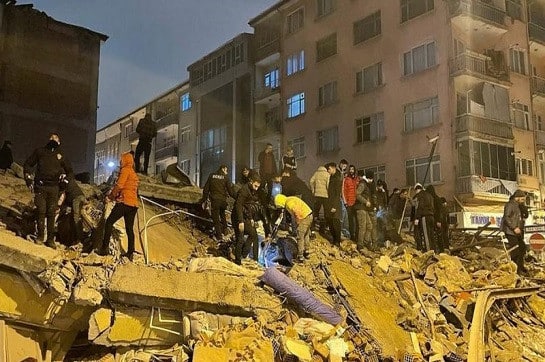 7,8 մագնիտուդ ուժգնությամբ երկրաշարժը Թուրքիայում և Սիրիայում 100-ից ավելի մարդու կյանք է խլել