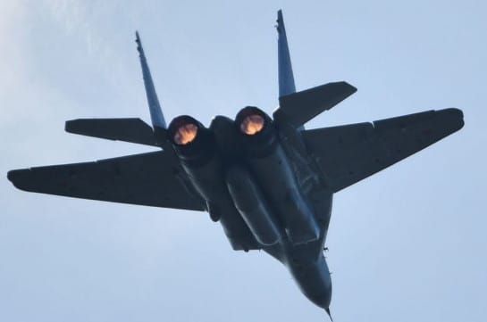 Հայաստանի երկնքում ՌԴ ՊՆ-ի ՄիԳ-29 բազմաթիրախային կործանիչների օդաչուները բարդ և բարձրագույն պիլոտաժի տարրեր են կատարել