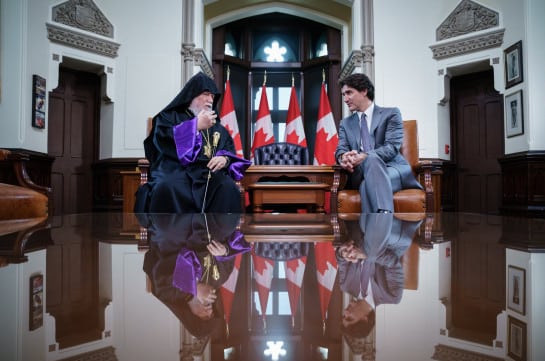 Կանադայի վարչապետը պատմել է, թե ինչ է քննարկել Արամ Ա կաթողիկոսի հետ