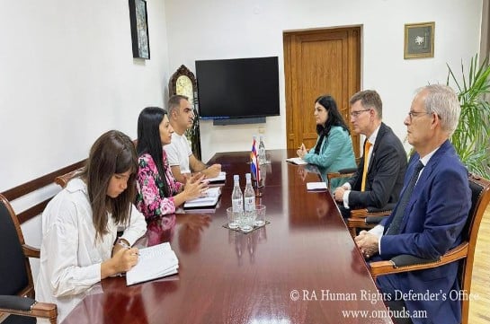 Անահիտ Մանասյանը ՀՀ-ում Նիդերլանդների արտակարգ և լիազոր դեսպանի հետ քննարկել է առևանգված Վագիֆ Խաչատրյանի դեպքը