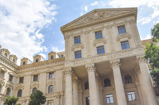 Ադրբեջանի ԱԳՆ-ն անդրադարձել է Չեխիայի խորհրդարանի խոսնակի՝ Ադրբեջանի վրա անհրաժեշտ ճնշում գործադրելու հայտարարությանը