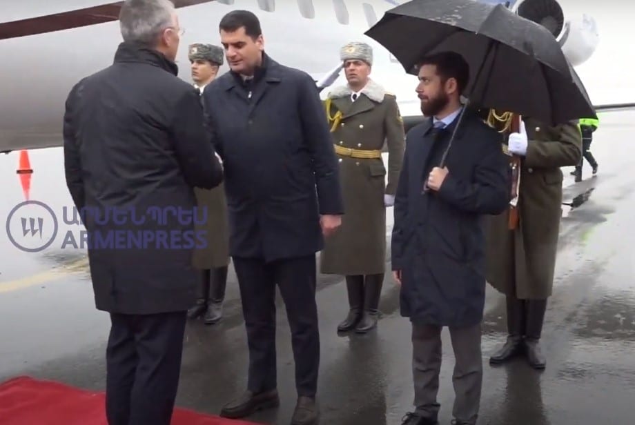 ՆԱՏՕ-ի գլխավոր քարտուղարը ժամանեց Երևան (տեսանյութ)