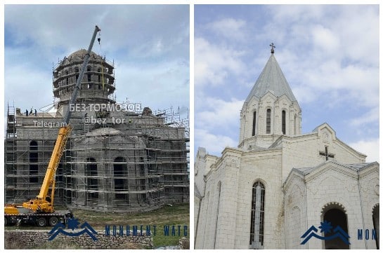 Ադրբեջանը շարունակում է Շուշիի Ղազանչեցեցոց սբ. Ամենափրկիչ տաճարի «վերականգնումը»
